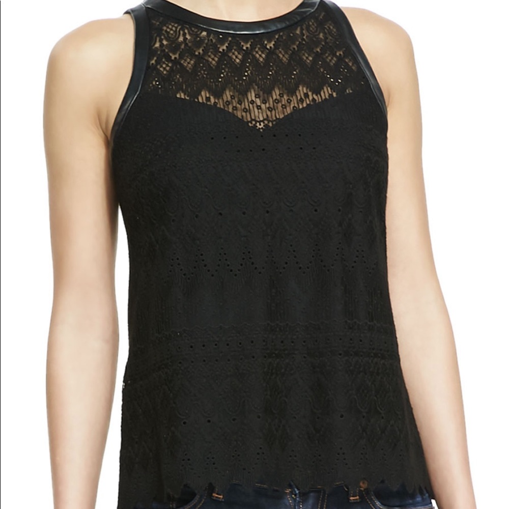 Nanette Lepore Black Lace Tank